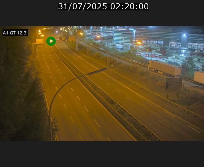 Traffic live webcam Luxembourg Senningerberg - A1 direction Allemagne - BK 12.3