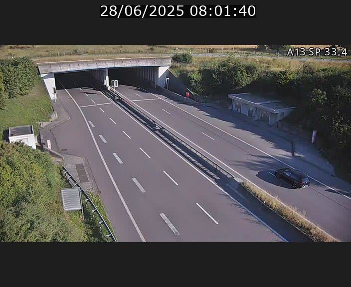 Webcam trafic sur A13 à hauteur d'Altwies en direction de Mondorf-les-bains et en provenance de l'Allemagne