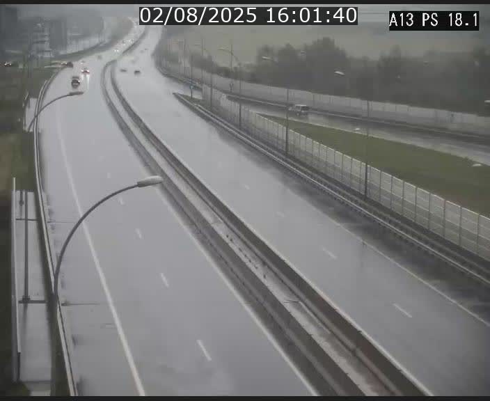 Traffic live webcam Luxembourg Dudelange - A13 direction Croix de Bettembourg - BK 18.1