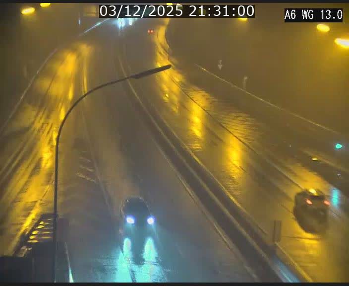 Traffic live webcam Luxembourg Mamer - A6 - BK 13 - direction Luxembourg/France/Allemagne