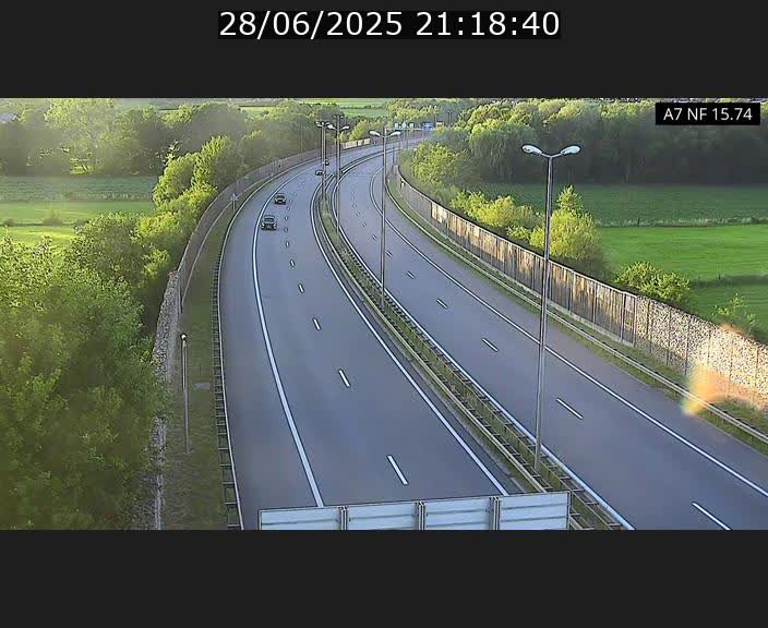 Caméra trafic Luxembourg - A7, Tunnel Mersch, entrée nord, direction Lorentzweiler