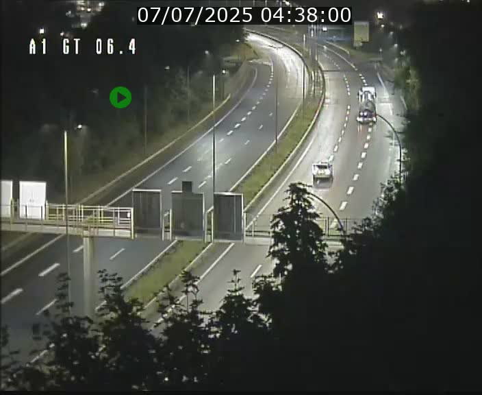 Traffic live webcam Luxembourg Hamm - A1 direction Sandweiler - BK 6.4