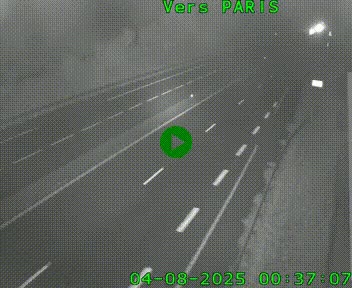 Caméra routière sur l'autoroute A20 à Saint-Hilaire-Bonneval, au sud de Limoges. Vue orientée vers Paris