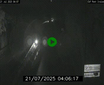 Webcam sur la N165 après le Pont de l'Iroise, à l'entrée de Brest