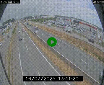 Webcam sur la N165 à hauteur de Caudan, dans le Morbihan.