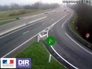 Webcam routière sur la RN6 à Auxerre, à hauteur de la sortie Monéteau, en direction de l'A6 (Gurgy)