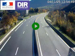 Caméra sur la Nationale 90 (N90) à La Léchère, en direction et à proximité d'Albertville