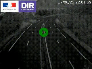 Caméra sur la Nationale 90 (N90) à La Léchère, en direction et à proximité d'Albertville