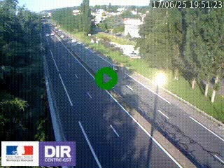 Webcam routière à Le Chambon-Feugerolles sur la RN88 entre Firminy et Saint-Etienne