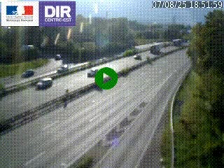 Caméra routière à hauteur de la sortie 15 Chambéry-centre au PK 4,103 en direction d'Albertville
