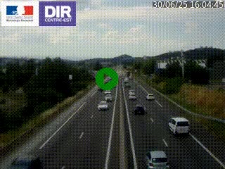 Caméra autoroute à Saint-Etienne (Les Littes) à hauteur du Ikea Saint-Etienne sur l'A72 en direction de Roanne