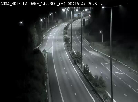 Webcam située entre la sortie 29 Neufchâteau et la jonction avec l'E25 en direction de Liège et Luxembourg
