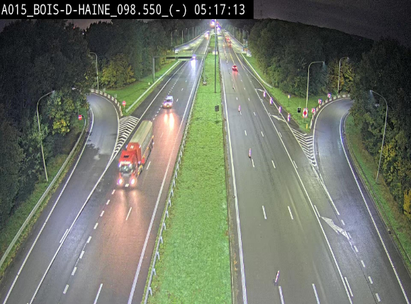 Webcam autoroute Belgique - Bois d'Haine - E42 - BK 98.6