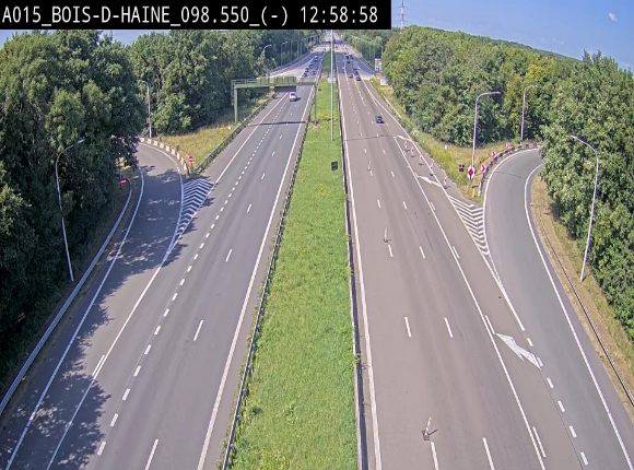Webcam autoroute Belgique - Bois d'Haine - E42 - BK 98.6