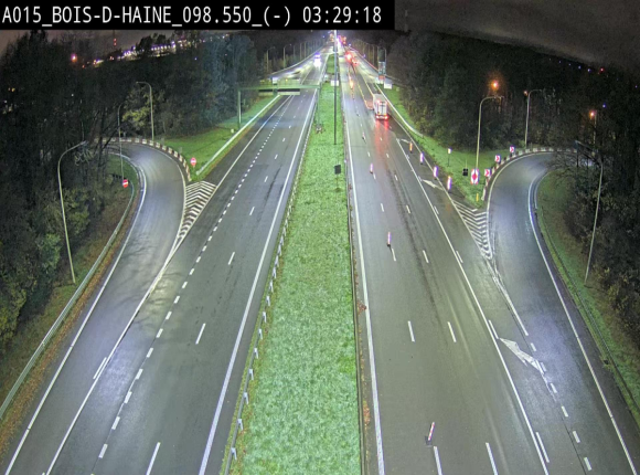 Webcam autoroute Belgique - Bois d'Haine - E42 - BK 98.6