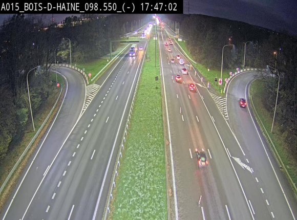 Webcam autoroute Belgique - Bois d'Haine - E42 - BK 98.6