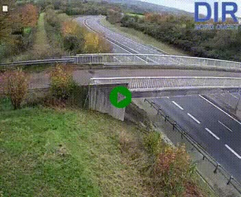 Webcam sur A84 à hauteur de Pont-Farcy, au niveau du pont autoroutier sur la Vire, au sud de Saint-Lô