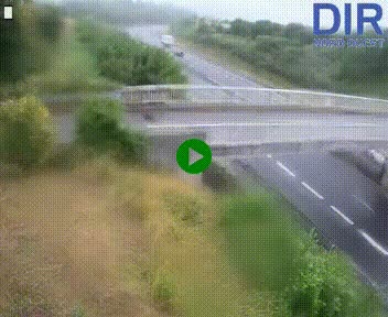 Webcam sur A84 à hauteur de Pont-Farcy, au niveau du pont autoroutier sur la Vire, au sud de Saint-Lô