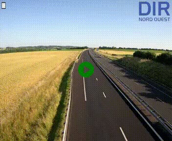Webcam sur A84 à hauteur de l'échangeur de Poilley avec la N175, au sud d'Avranches