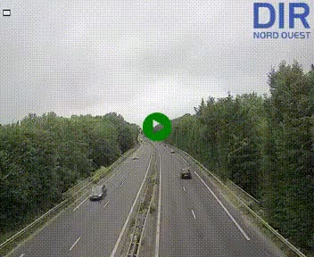 Webcam sur le périphérique de Caen (N814) à l'est de la ville, à Mondeville hauteur de la sortie 2, Presqu'île-Rives de l'Orne, au bout de l'autoroute A13