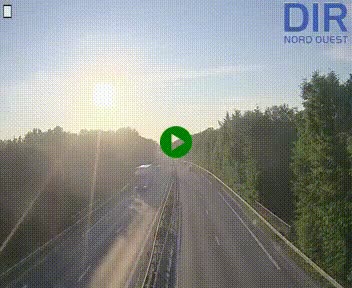 Webcam sur le périphérique de Caen (N814) à l'est de la ville, à Mondeville hauteur de la sortie 2, Presqu'île-Rives de l'Orne, au bout de l'autoroute A13