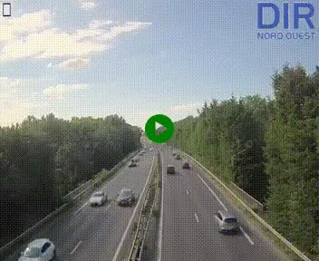 Webcam sur le périphérique de Caen (N814) à l'est de la ville, à Mondeville hauteur de la sortie 2, Presqu'île-Rives de l'Orne, au bout de l'autoroute A13