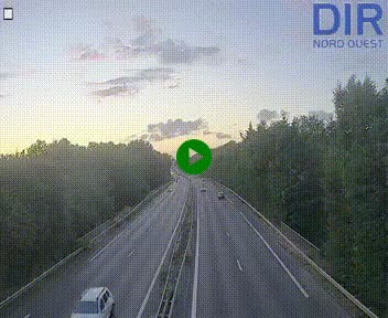 Webcam sur le périphérique de Caen (N814) à l'est de la ville, à Mondeville hauteur de la sortie 2, Presqu'île-Rives de l'Orne, au bout de l'autoroute A13