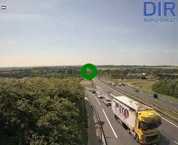 Webcam au début de l'A84 sur le périphérique Ouest de Caen (N814) à hauteur de la sortie 9, Porte de Bretagne
