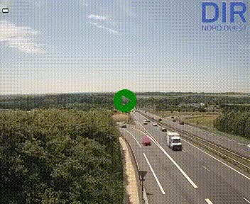 Webcam au début de l'A84 sur le périphérique Ouest de Caen (N814) à hauteur de la sortie 9, Porte de Bretagne