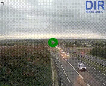 Webcam au début de l'A84 sur le périphérique Ouest de Caen (N814) à hauteur de la sortie 9, Porte de Bretagne