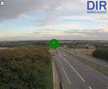 Webcam au début de l'A84 sur le périphérique Ouest de Caen (N814) à hauteur de la sortie 9, Porte de Bretagne