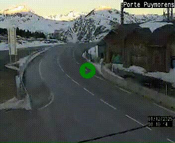 Webcam Col du Puymorens sur N320, en direction de Pas de la Casa (Andorre)
