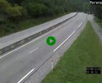Webcam Ax-les-Thermes sur N20, en direction d'Andorre