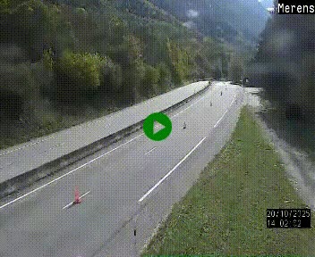 Webcam Ax-les-Thermes sur N20, en direction d'Andorre