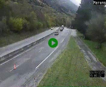 Webcam Ax-les-Thermes sur N20, en direction d'Andorre