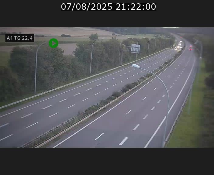 Traffic live webcam Luxembourg Flaxweiler - A1 direction Luxembourg - BK 22.4