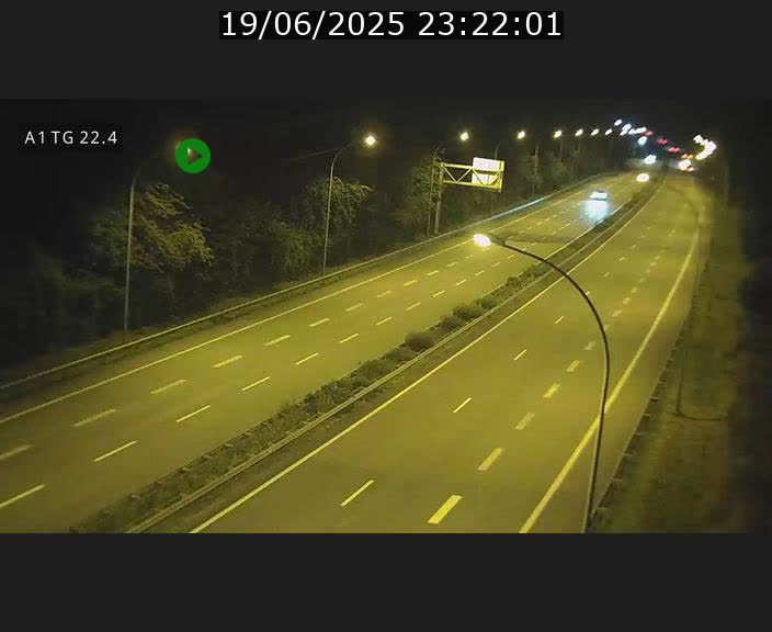 Traffic live webcam Luxembourg Flaxweiler - A1 direction Luxembourg - BK 22.4