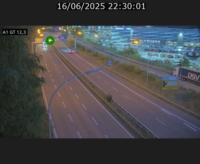 Traffic live webcam Luxembourg Senningerberg - A1 direction Allemagne - BK 12.3