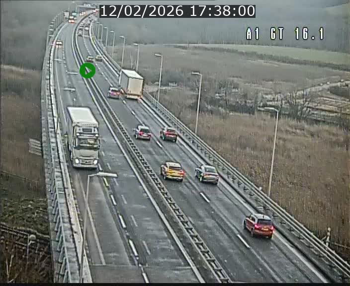 Traffic live webcam Luxembourg Niederanven - A1 direction Allemagne - BK 16.1