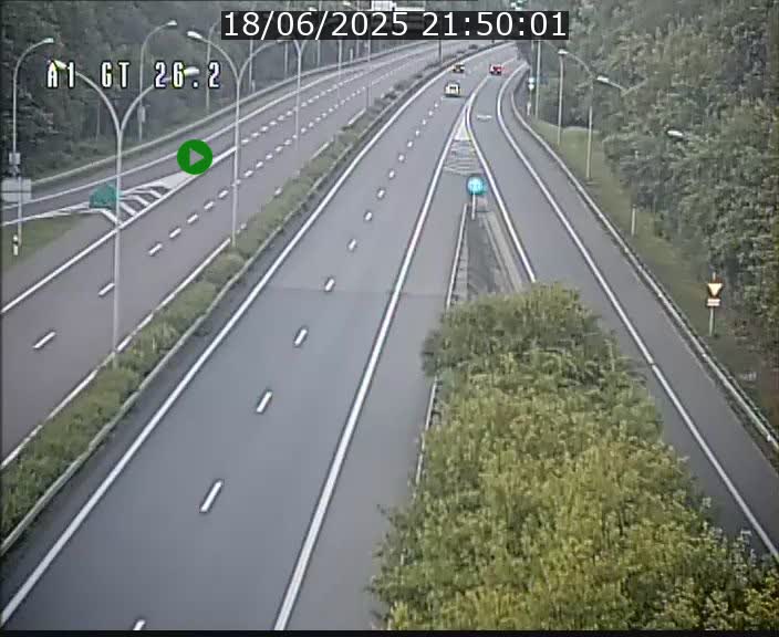 Traffic live webcam Luxembourg Grevenmacher - A1 direction Allemagne - BK 26.2