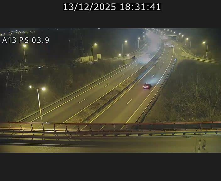 Traffic live webcam Luxembourg Differdange - A13 direction Esch-sur-Alzette - BK 3.9