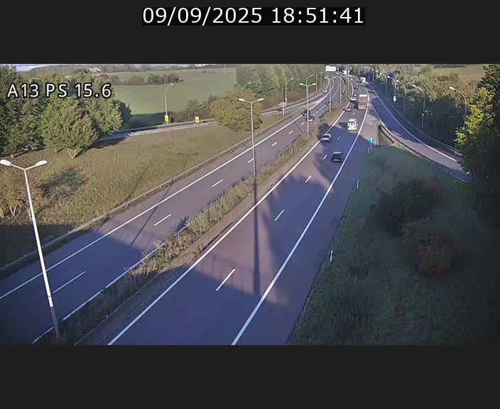 Traffic live webcam Luxembourg Kayl - A13 direction Dudelange - BK 15.6
