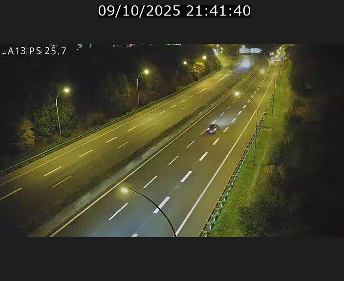 Traffic live webcam Luxembourg Frisange - A13 direction Allemagne - BK 26