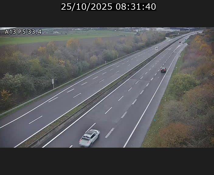 Webcam trafic sur A13 à hauteur de Mondorf-les-Bains en direction d'Altwies