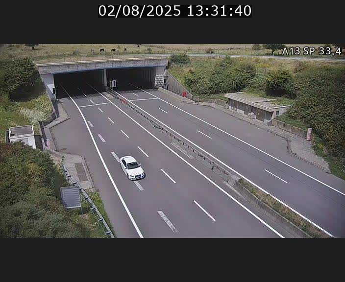 Webcam trafic sur A13 à hauteur d'Altwies en direction de Mondorf-les-bains et en provenance de l'Allemagne