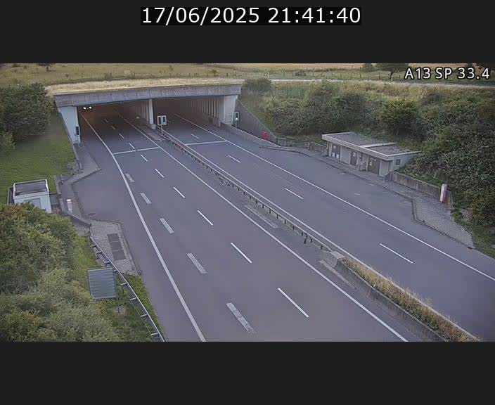 Webcam trafic sur A13 à hauteur d'Altwies en direction de Mondorf-les-bains et en provenance de l'Allemagne