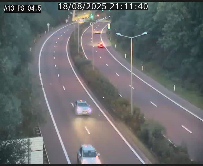 Traffic live webcam Luxembourg Differdange - A13 direction Esch-sur-Alzette - BK 4.5