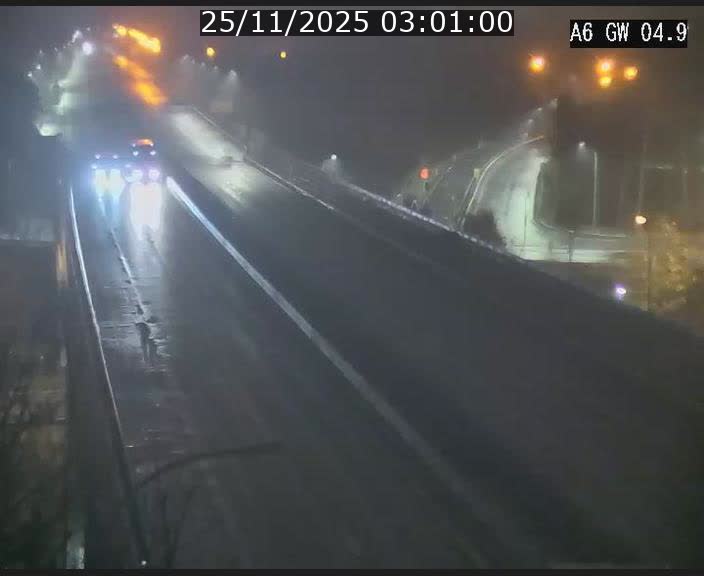 Traffic live webcam Luxembourg Croix de Cessange - A6 - BK 4.9 - direction Belgique