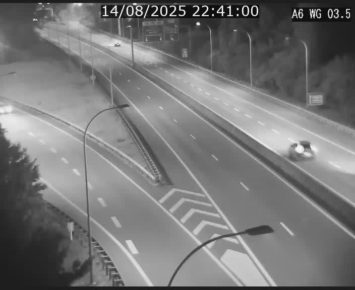 Traffic live webcam Luxembourg - Croix de Cessange - A6 - BK 3.5 - direction France/Allemagne