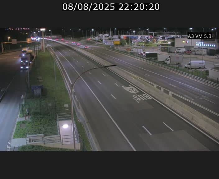 Traffic live webcam Luxembourg Aire de Berchem - A3 - BK 5 - direction France